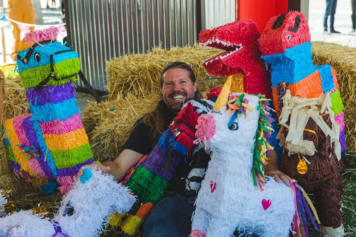 Clusterfest 2019 Pinata man Ian Young