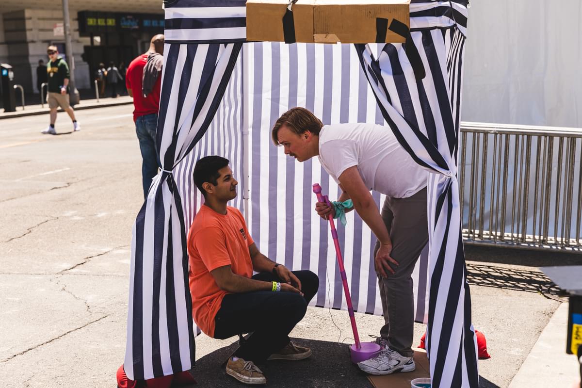 Clusterfest 2019 Tiny comedy tent Ian Young