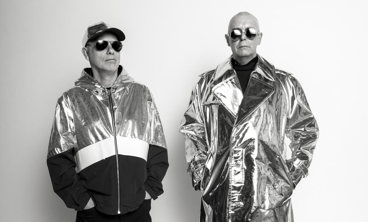 Pet Shop Boys monochrome shiny jackets
