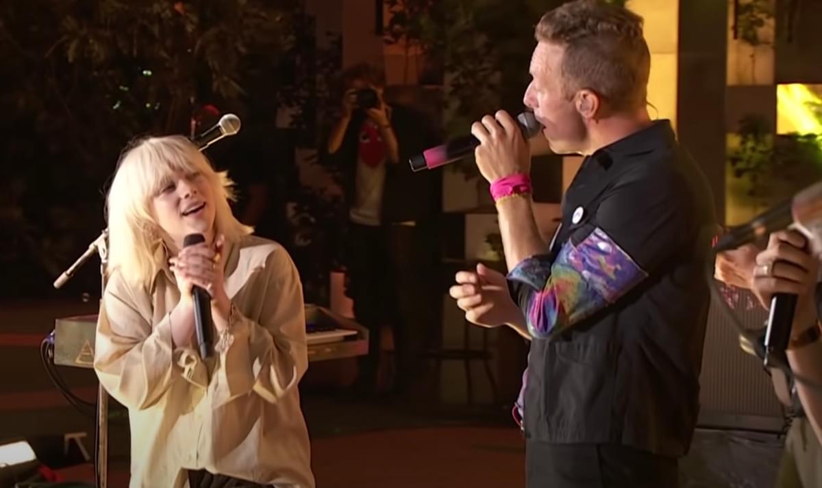 Billie eilish coldplay fix you global citizen live youtube