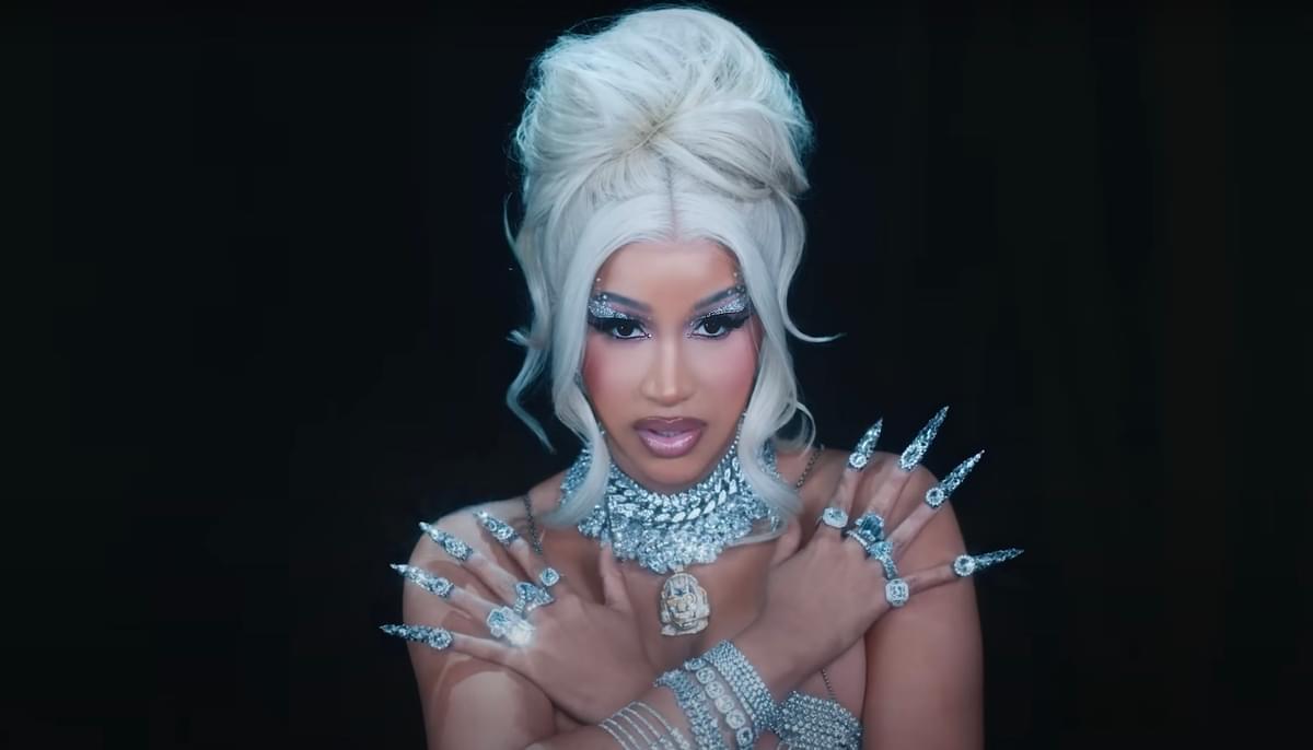 Cardi B in the video for "Hot Shit"
