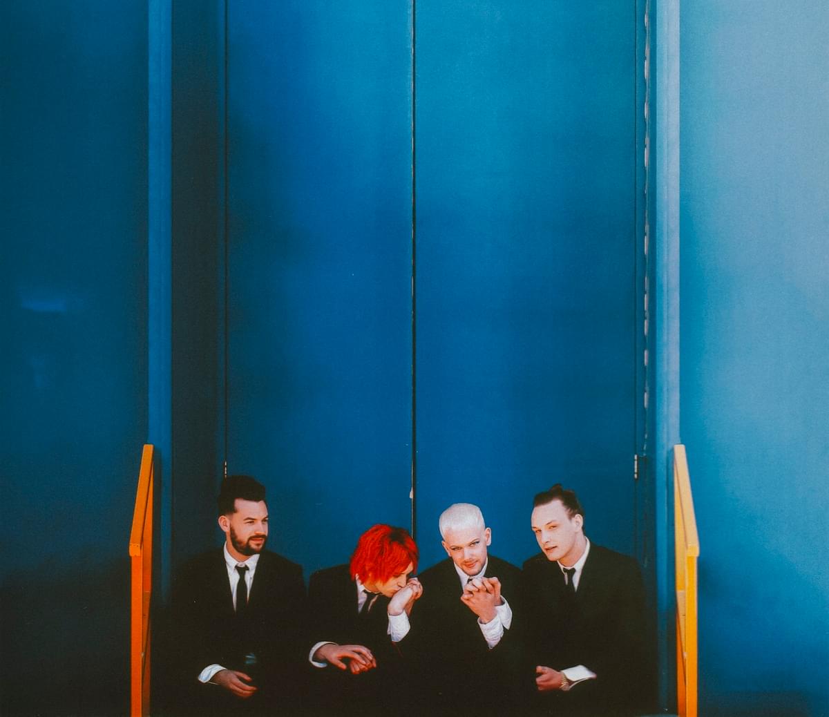 The 1975 blue door