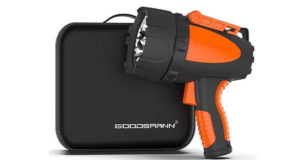 GOODSMANN Rechargeable Spotlight Waterproof Flashlight 4500 Lumen