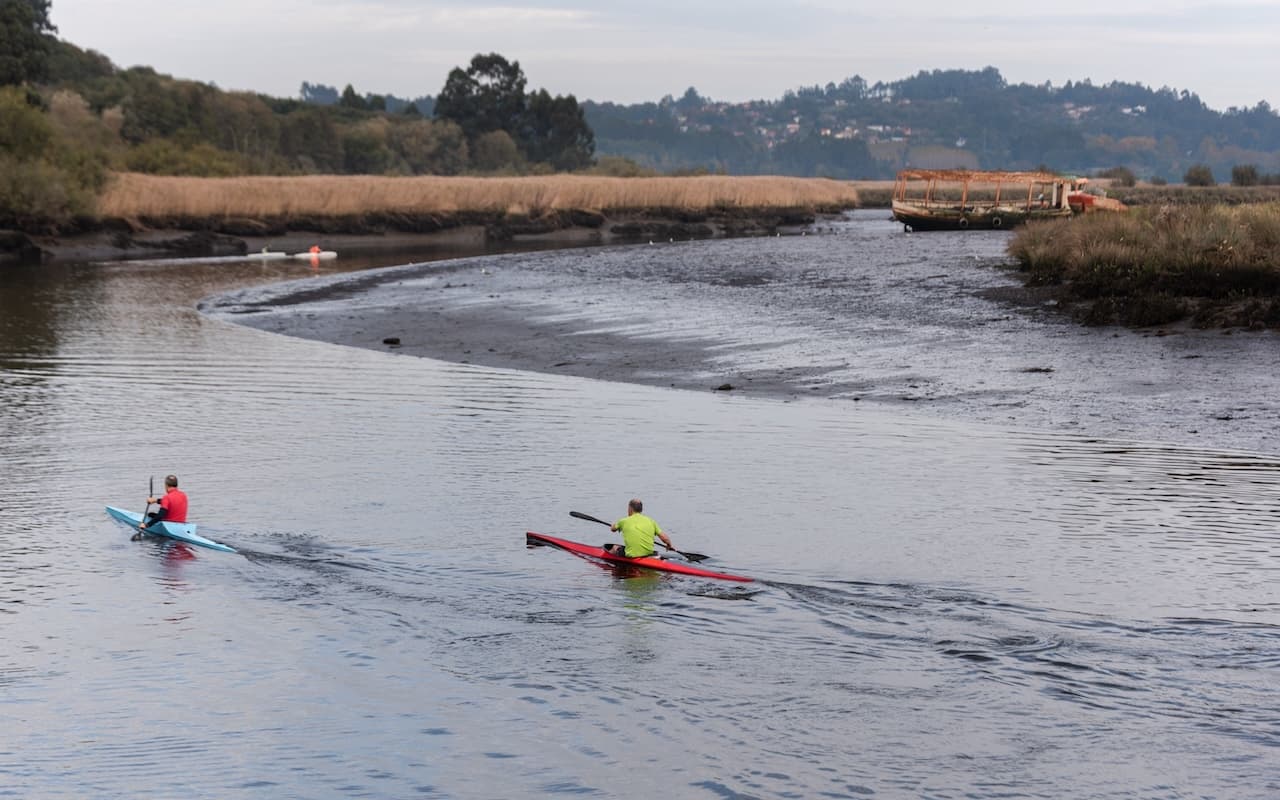 Tidal estuary kayaking