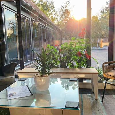 Reception view