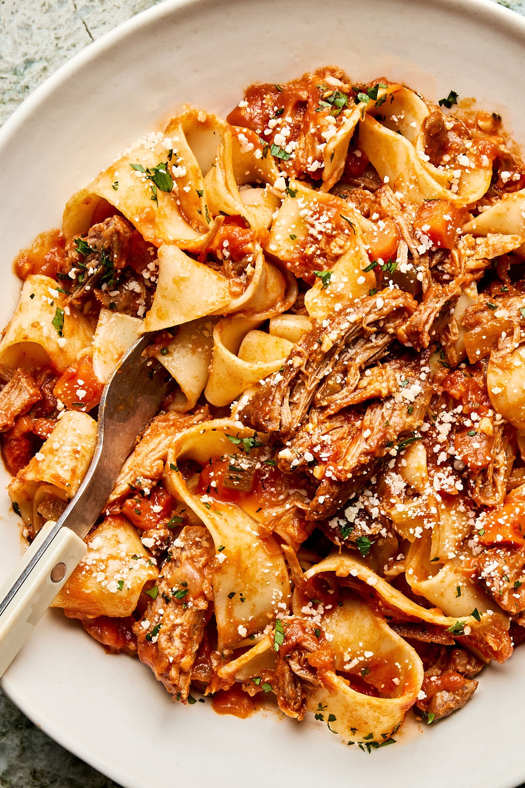 Braised Pork Ragu Pappardelle | The Modern Proper