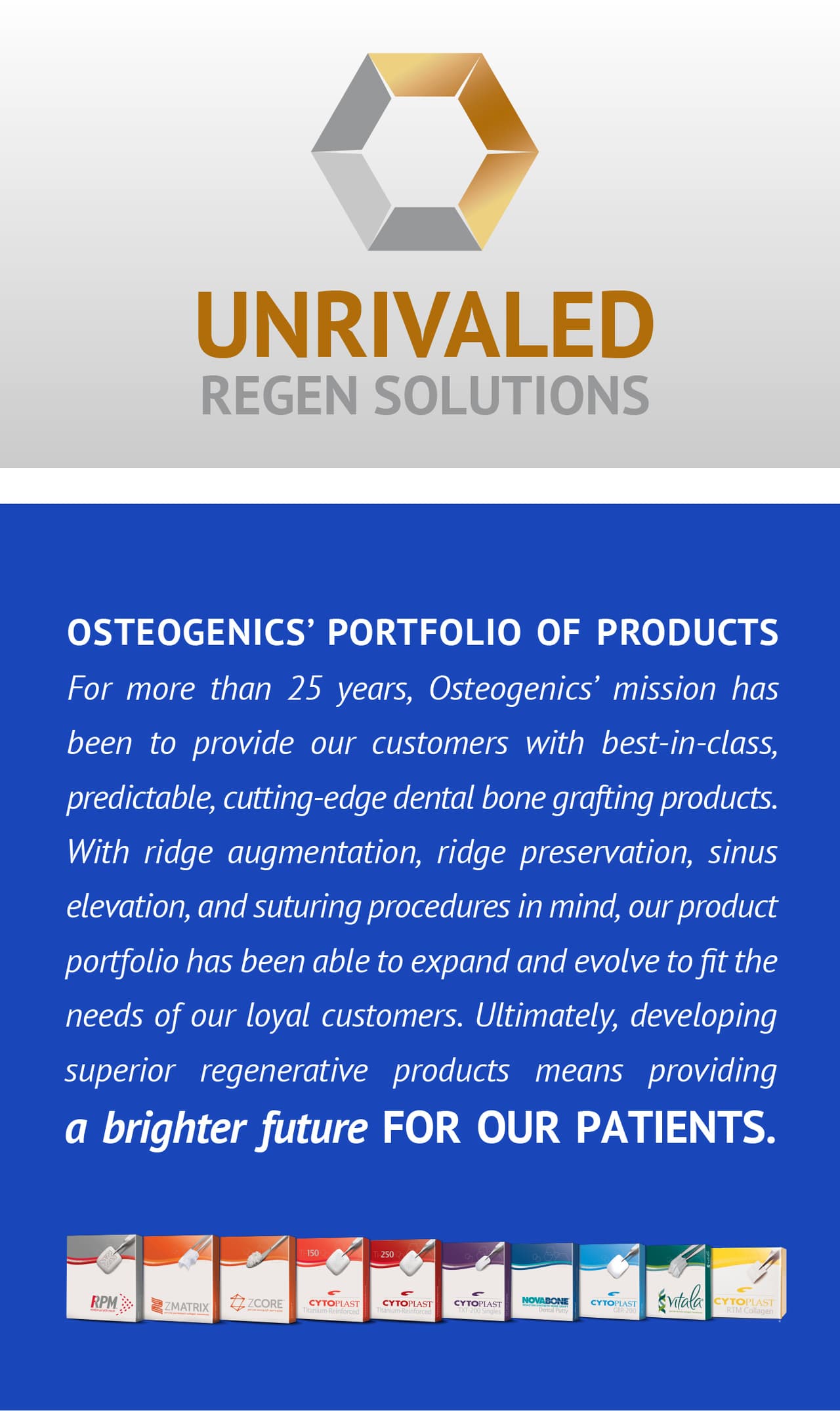 Osteogenics Guided Bone Regeneration and Guided Tissue Regeneration