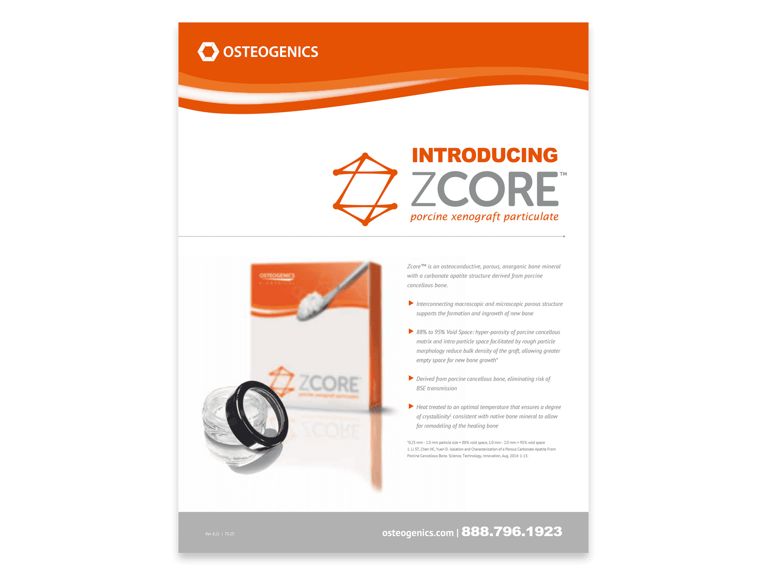 Dental Product Literature Catalogs & Brochures Osteogenics