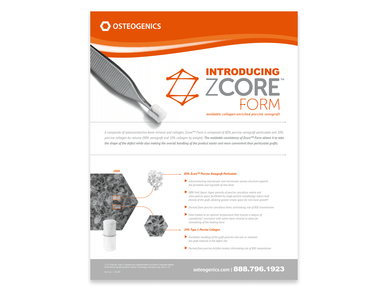 Dental Product Literature Catalogs & Brochures Osteogenics