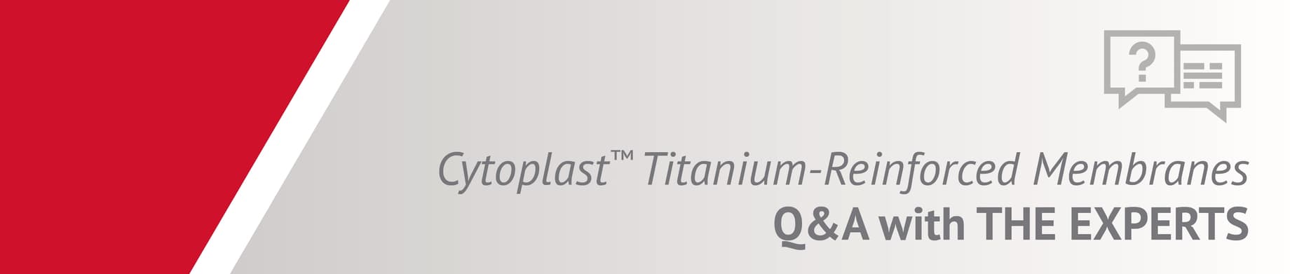QA Ti Cytoplast titanium-reinforced dPTFE dental membrane for vertical ridge augmentation and horizontal ridge augmentation