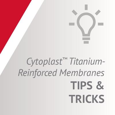 TT Thumb Ti Cytoplast titanium-reinforced dPTFE dental membrane for vertical ridge augmentation and horizontal ridge augmentation