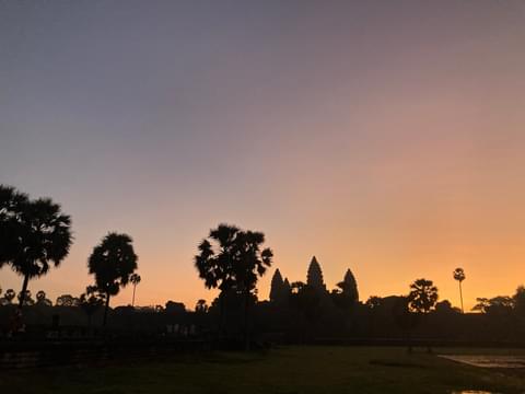 Sunrise at Angkor Wat temple