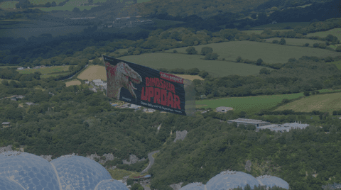 Bluesoup Eden Project Aerial Banner Media