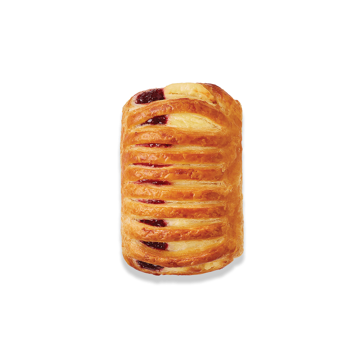 top view of greek yogurt cherry danish