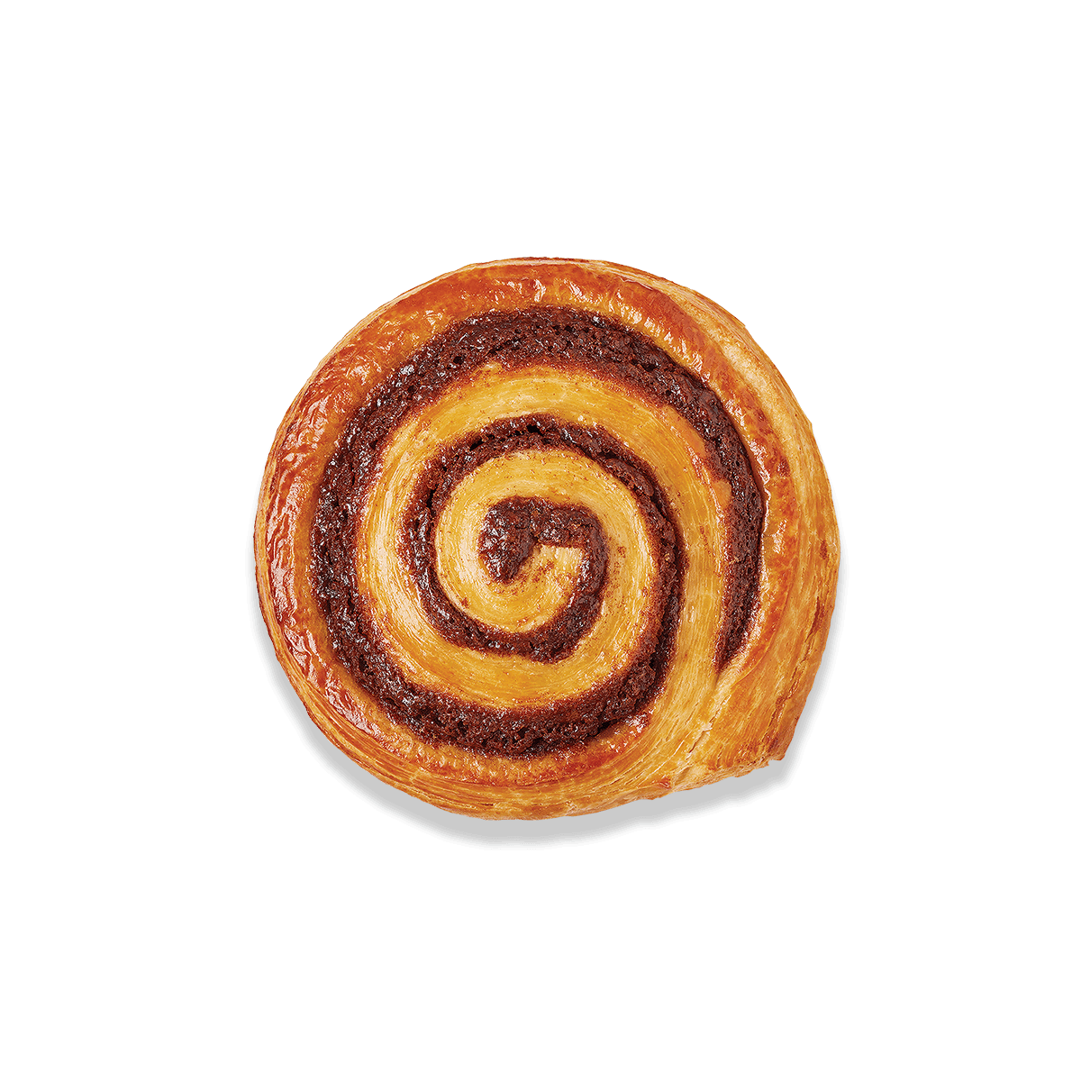 top view of decadent cinnamon bun