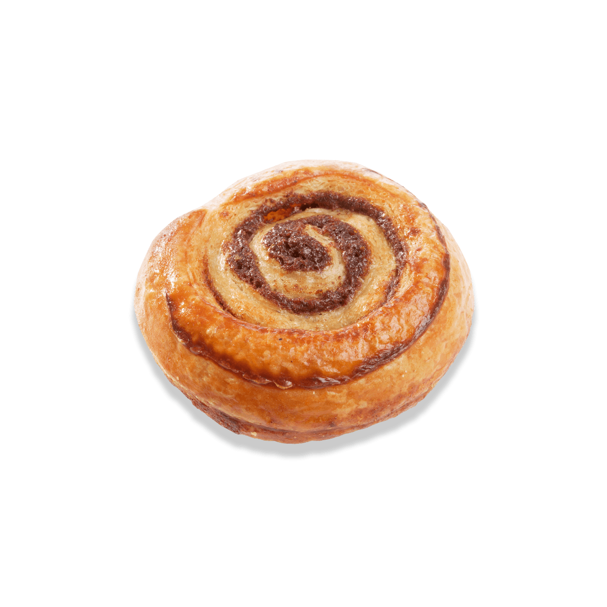 mini decadent cinnamon bun on the side