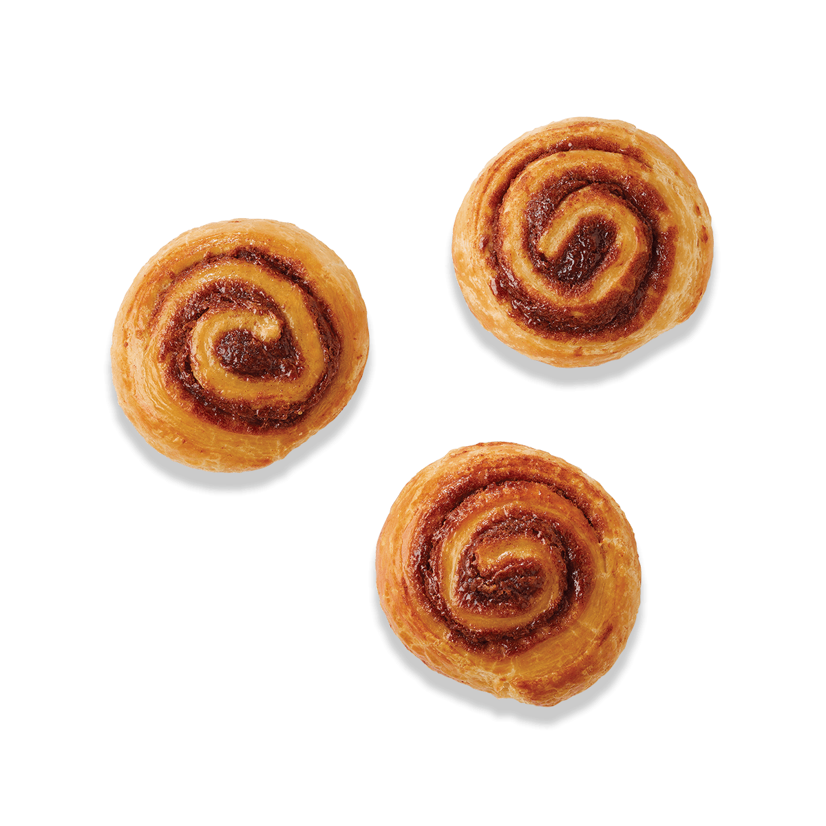 trois mini brioches décadentes vue de haut