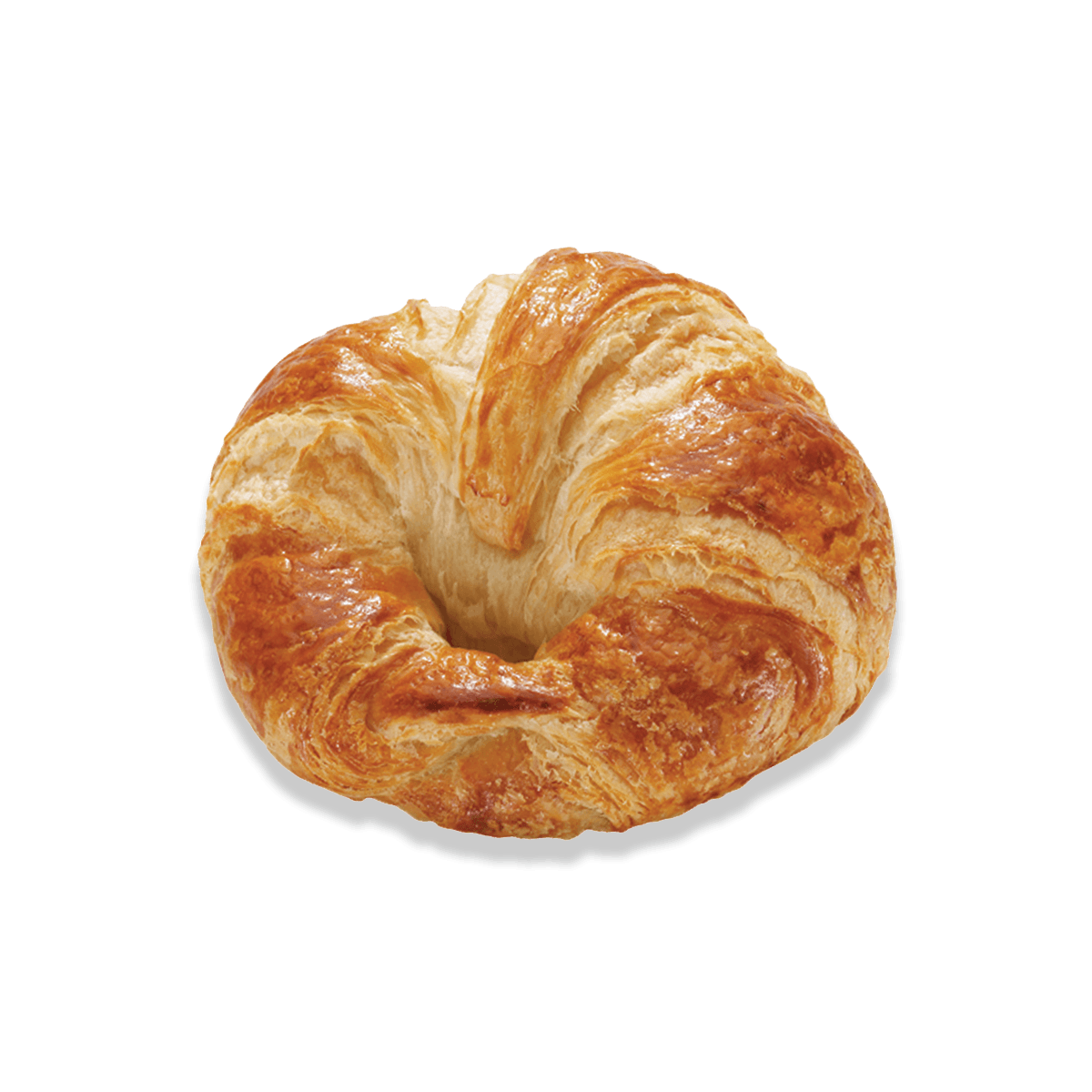 croissant beurre courbé de côté