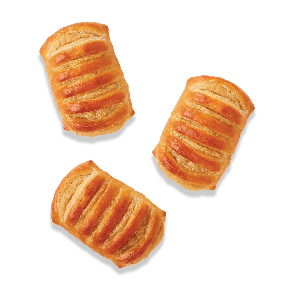 trois mini danoises caramel fleur sel vue de haut