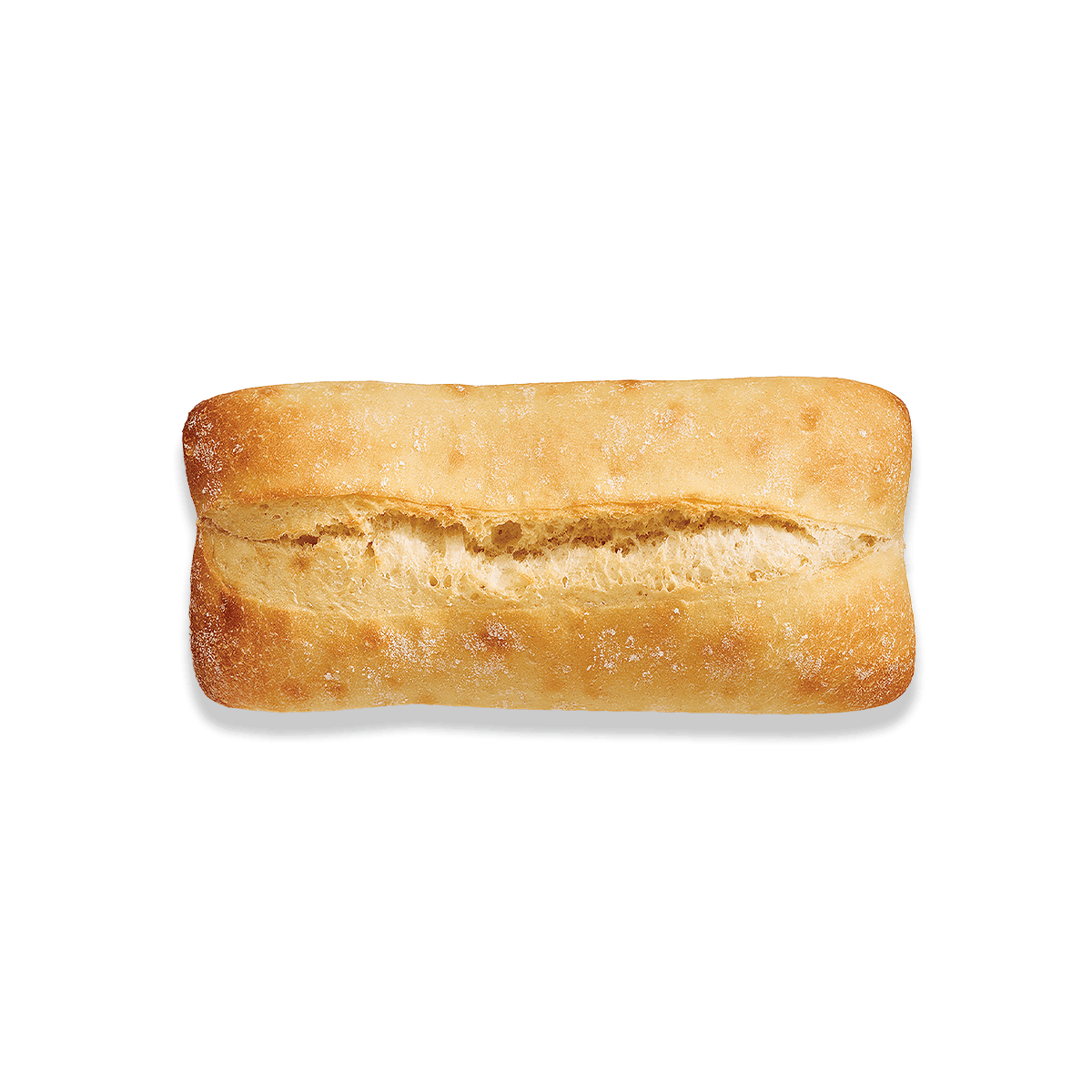 top view of white ciabatta artisan soft bread