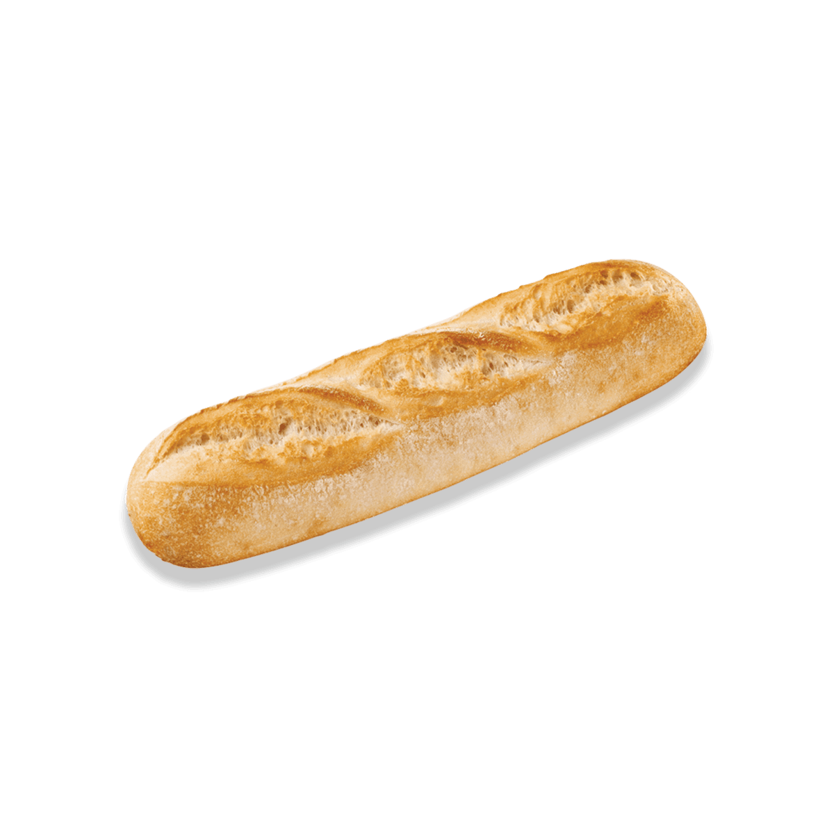 demi-baguette bread on the side