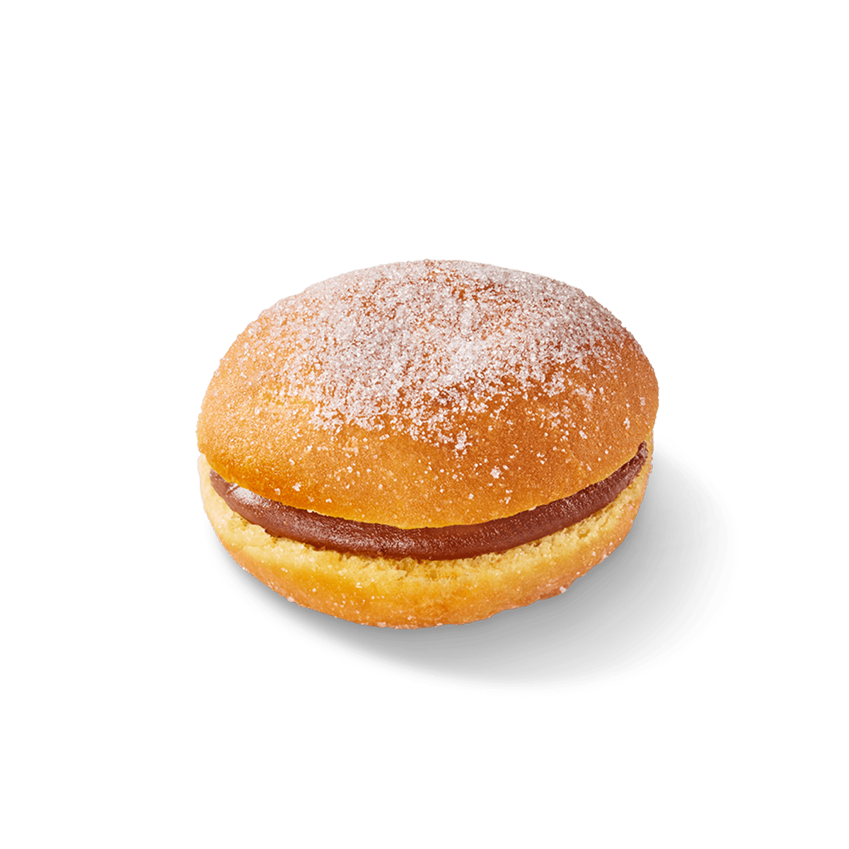Bola de berlim cacao hazelnut angle