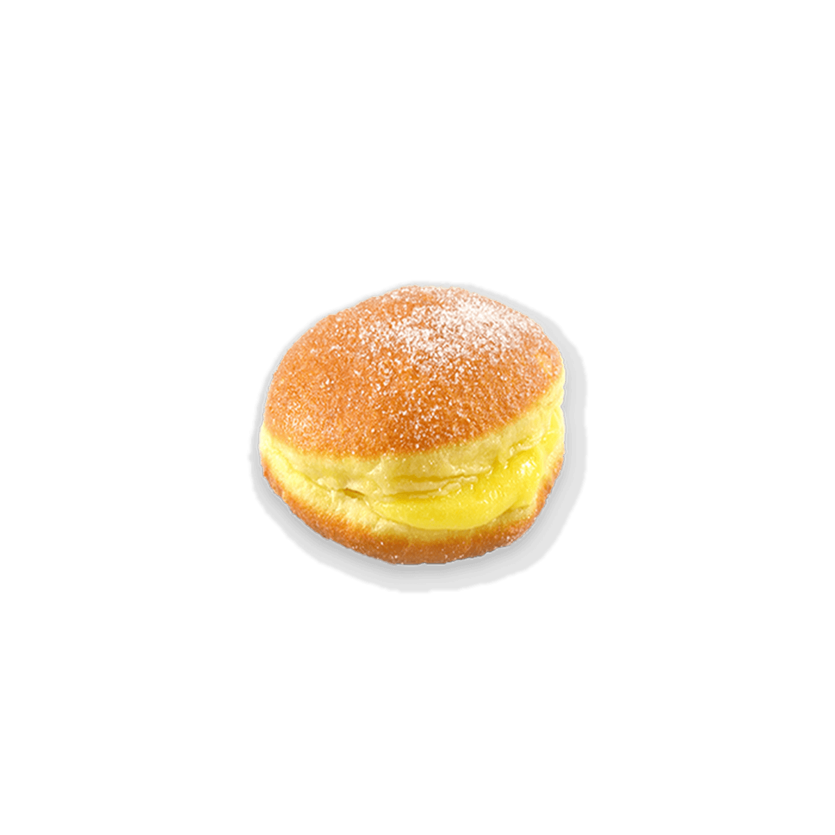 Mini creamy bola de berlim angle