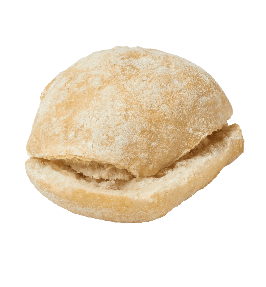 Mini Rustic Bread Roll Angle Sliced