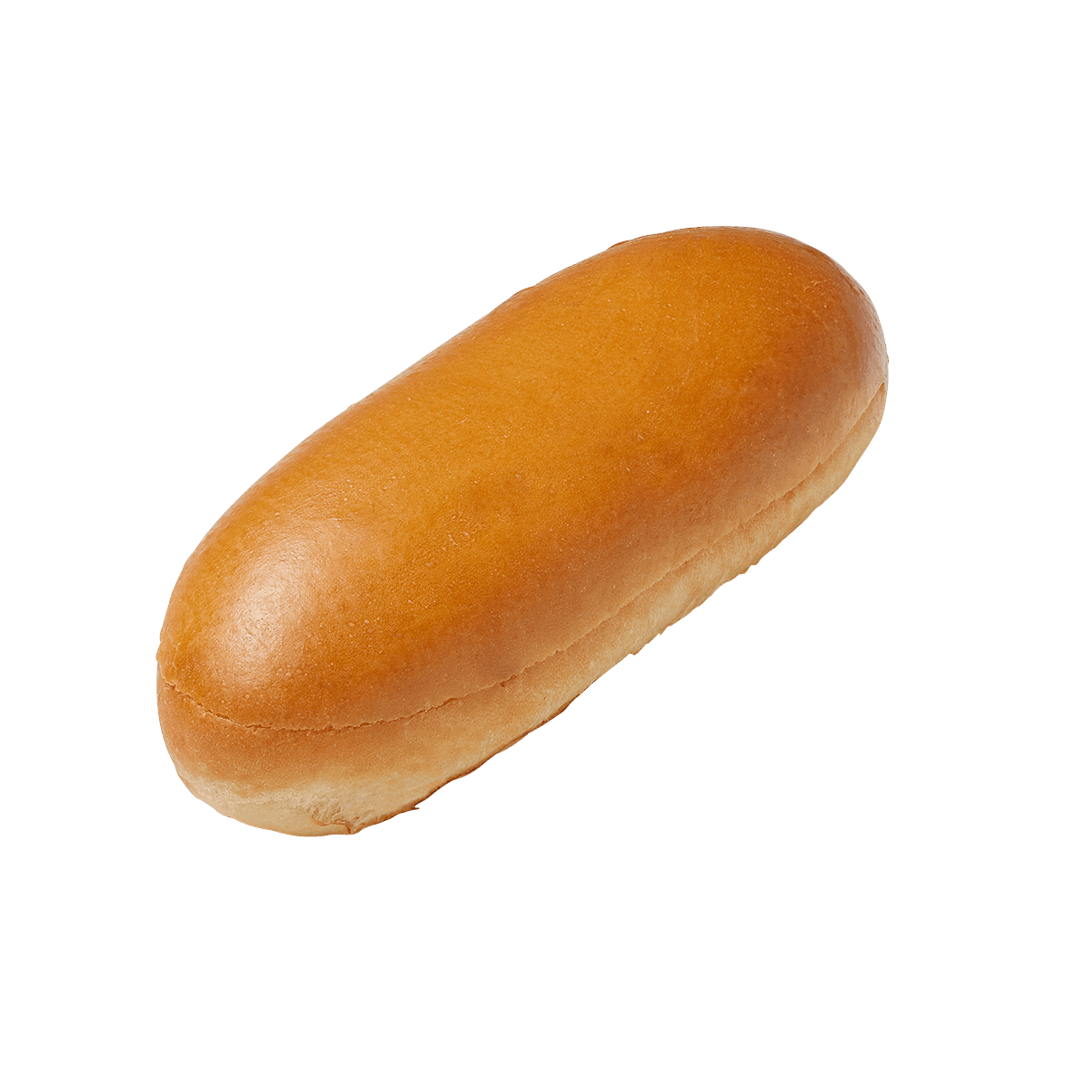 Brioche style hot dog bun Side View