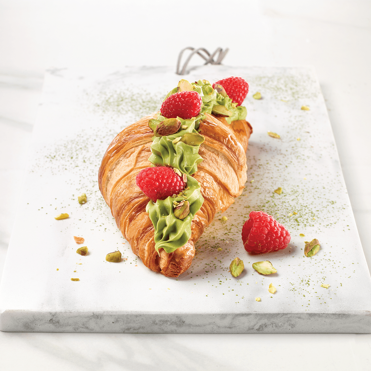 Perfect Croissant Matcha and raspberry recipe