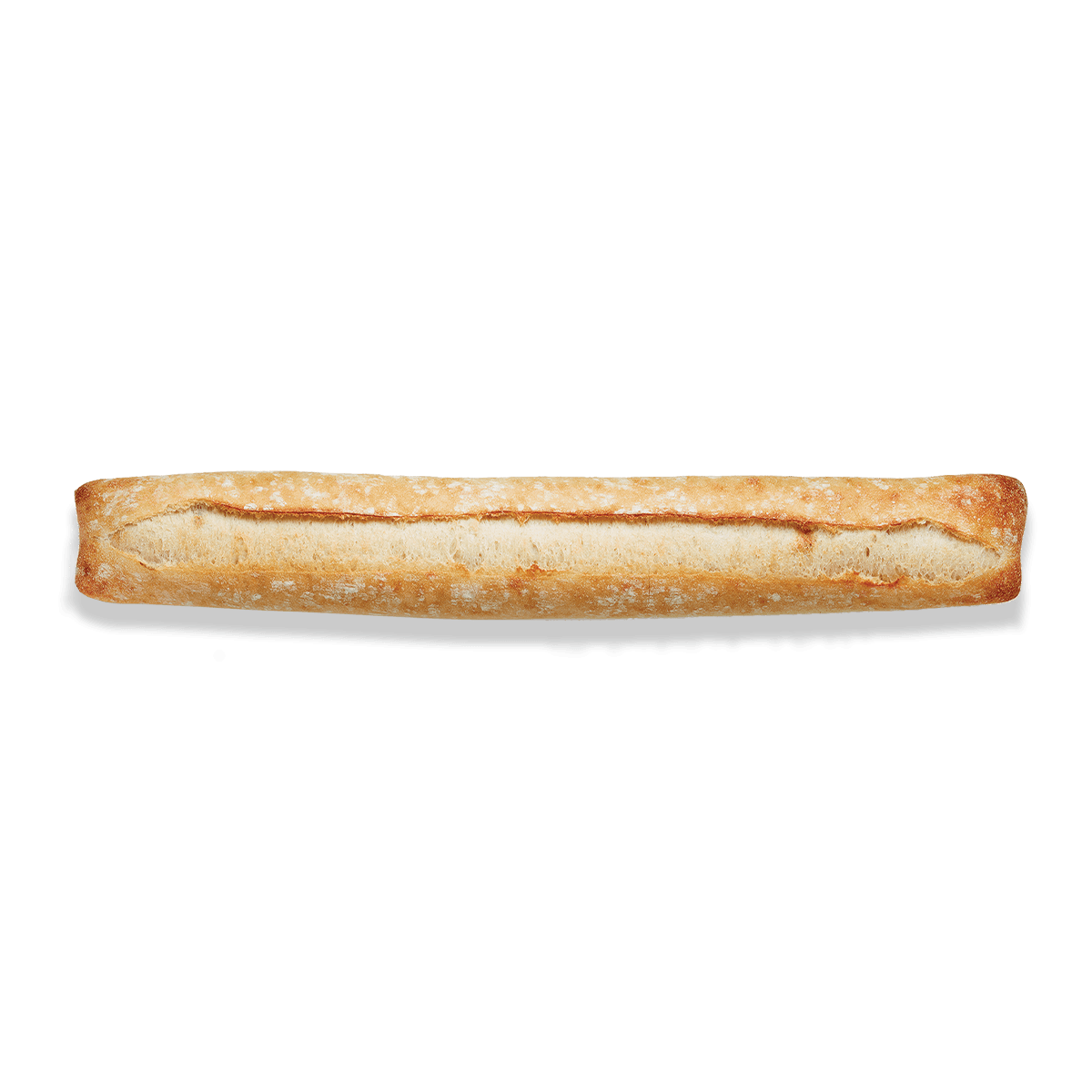top view of ciabatta baguette