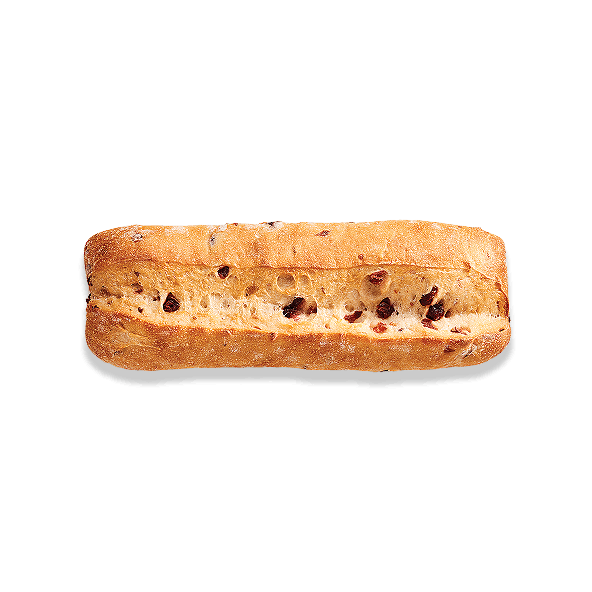 top view of cranberry baguettine