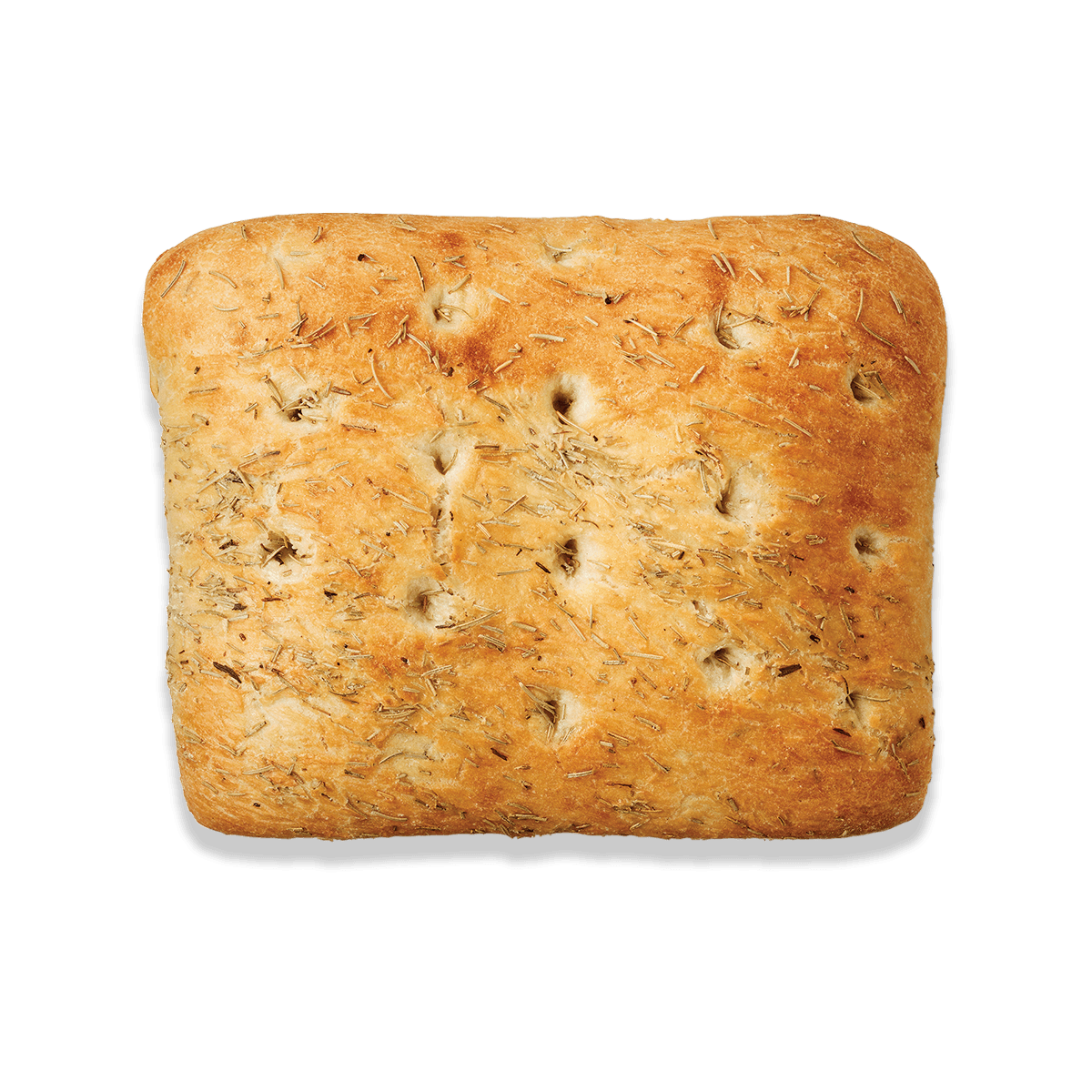 top view of rosemary and olive oil focaccia