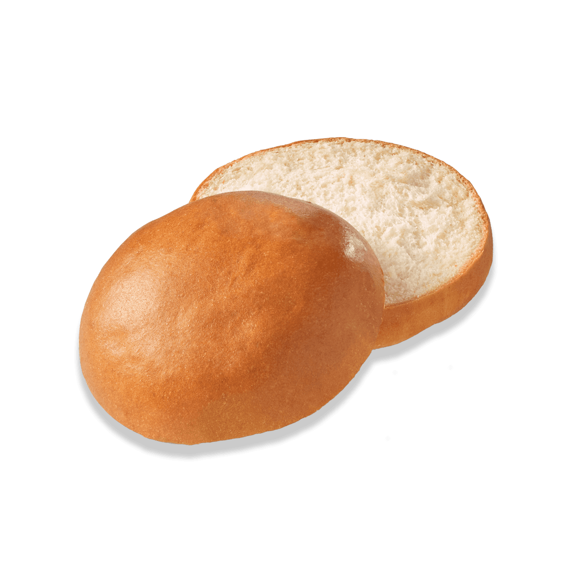 pain hambourgeois doré tranché de côté