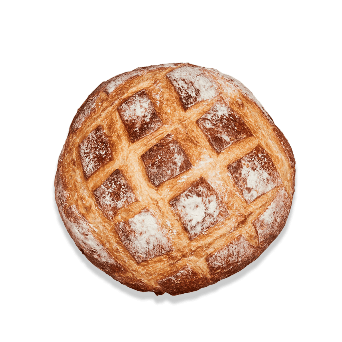top view of french loaf
