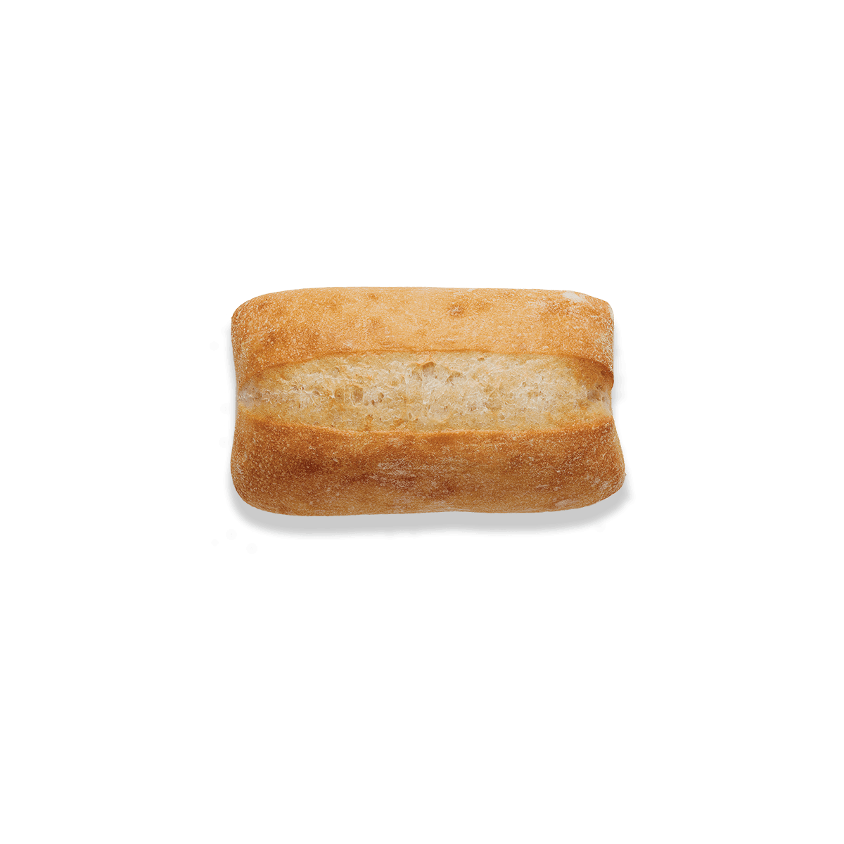 top view of mini rustic bread