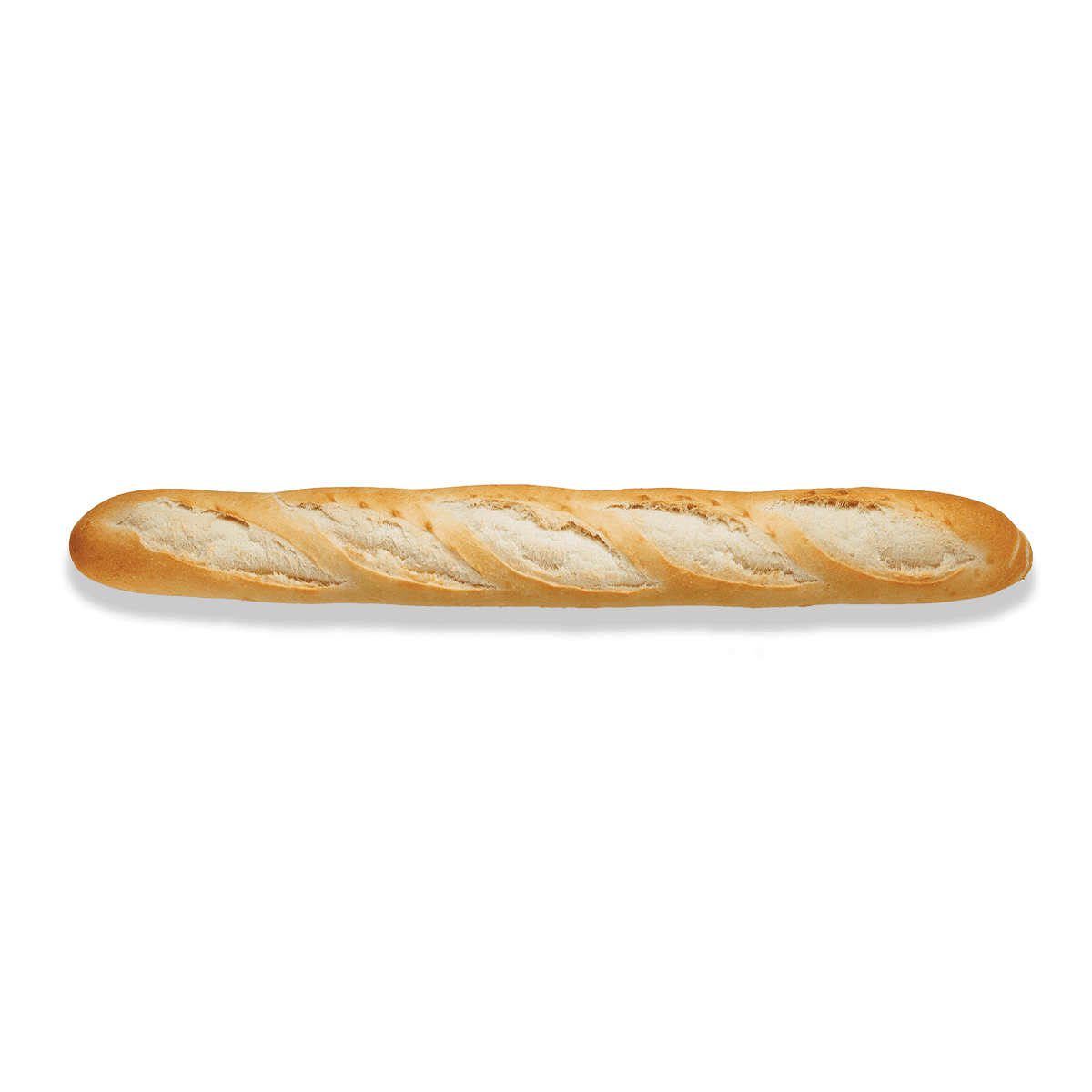 top view of french baguette