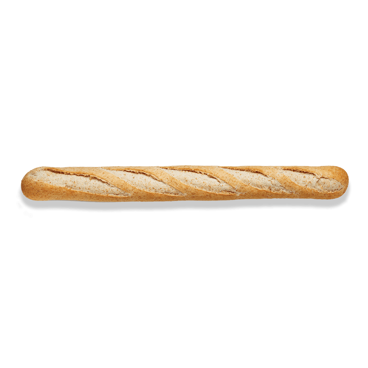 top view of wheat baguette