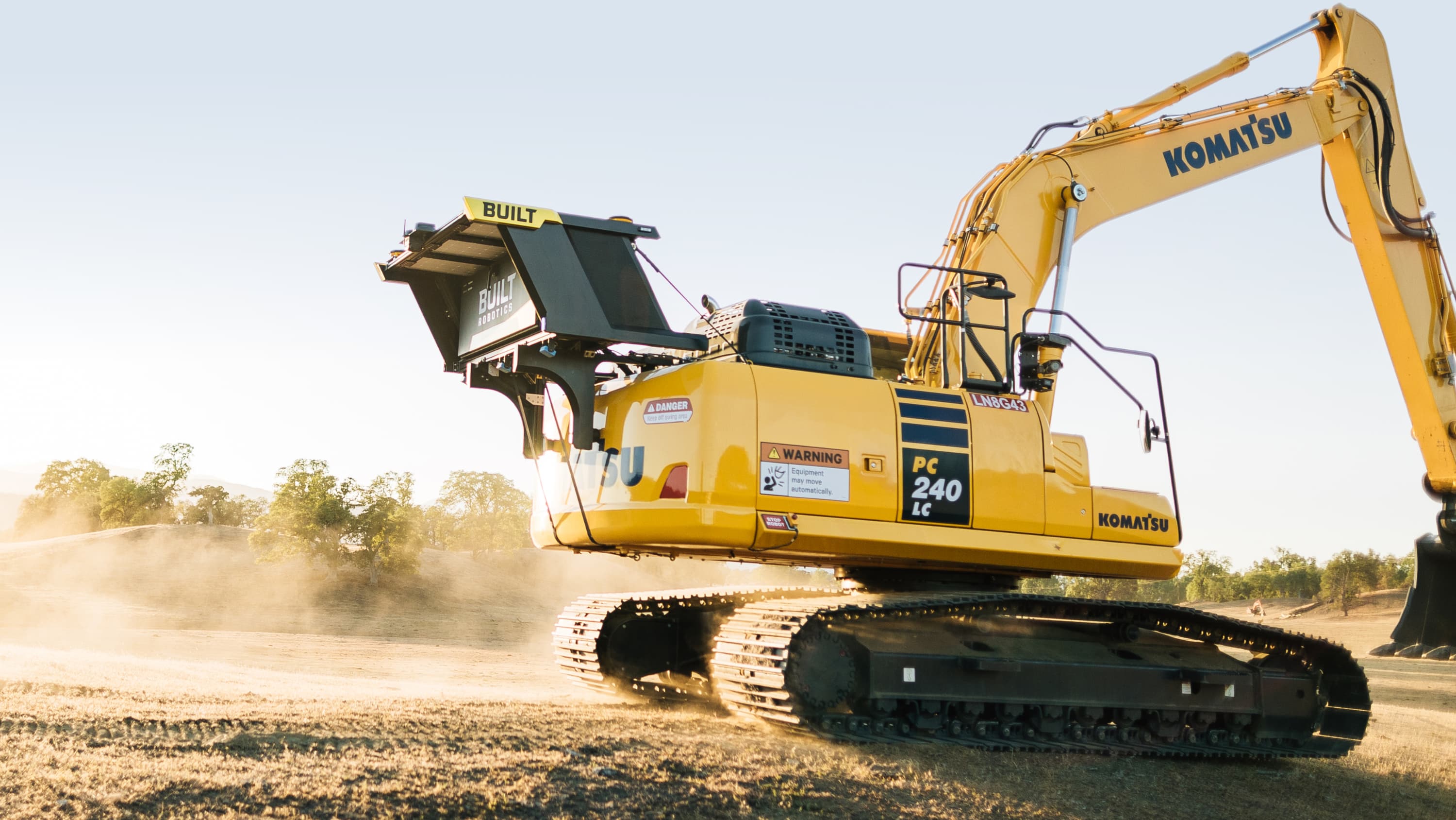 Built robotics driving machine slope