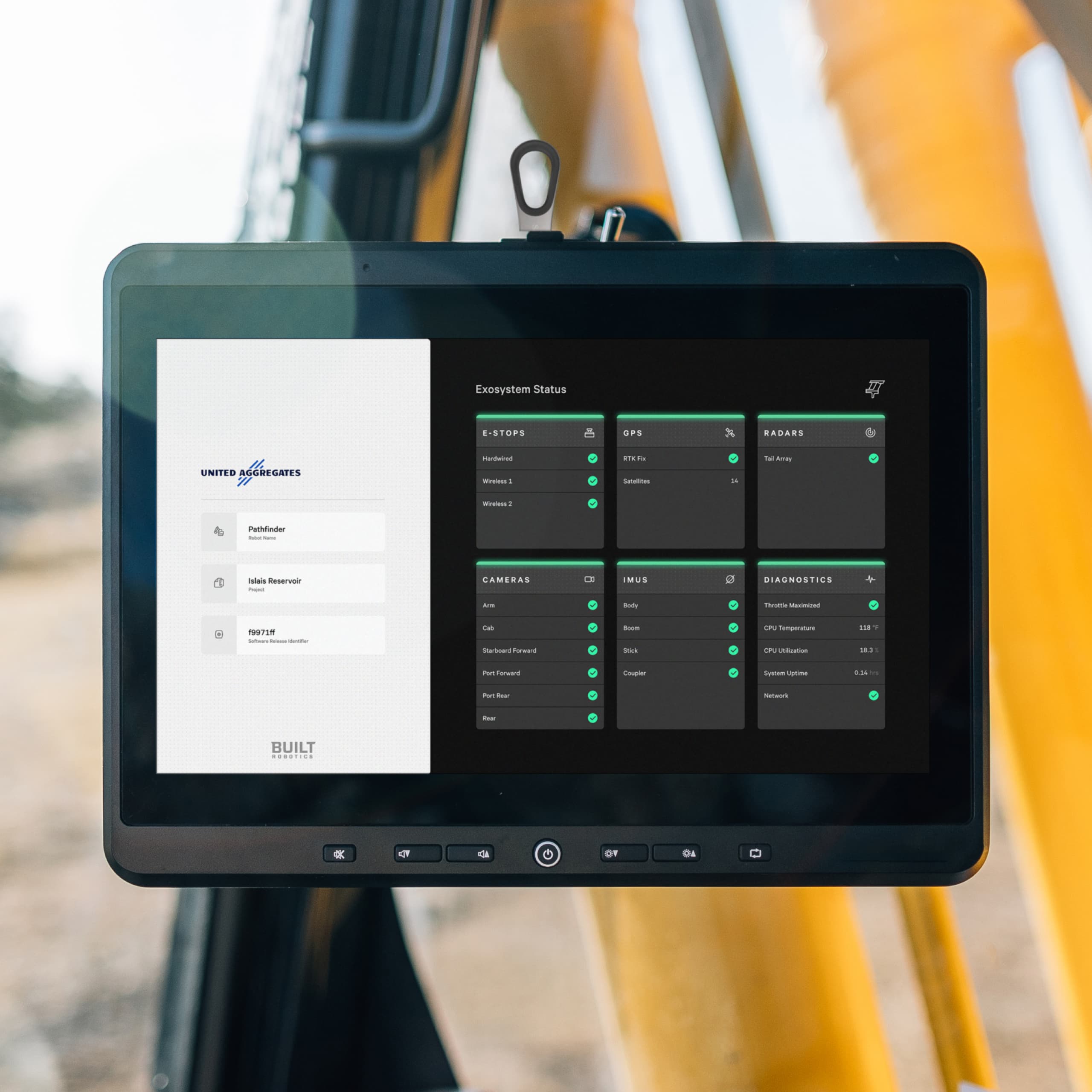 Exosystem cab dashboard