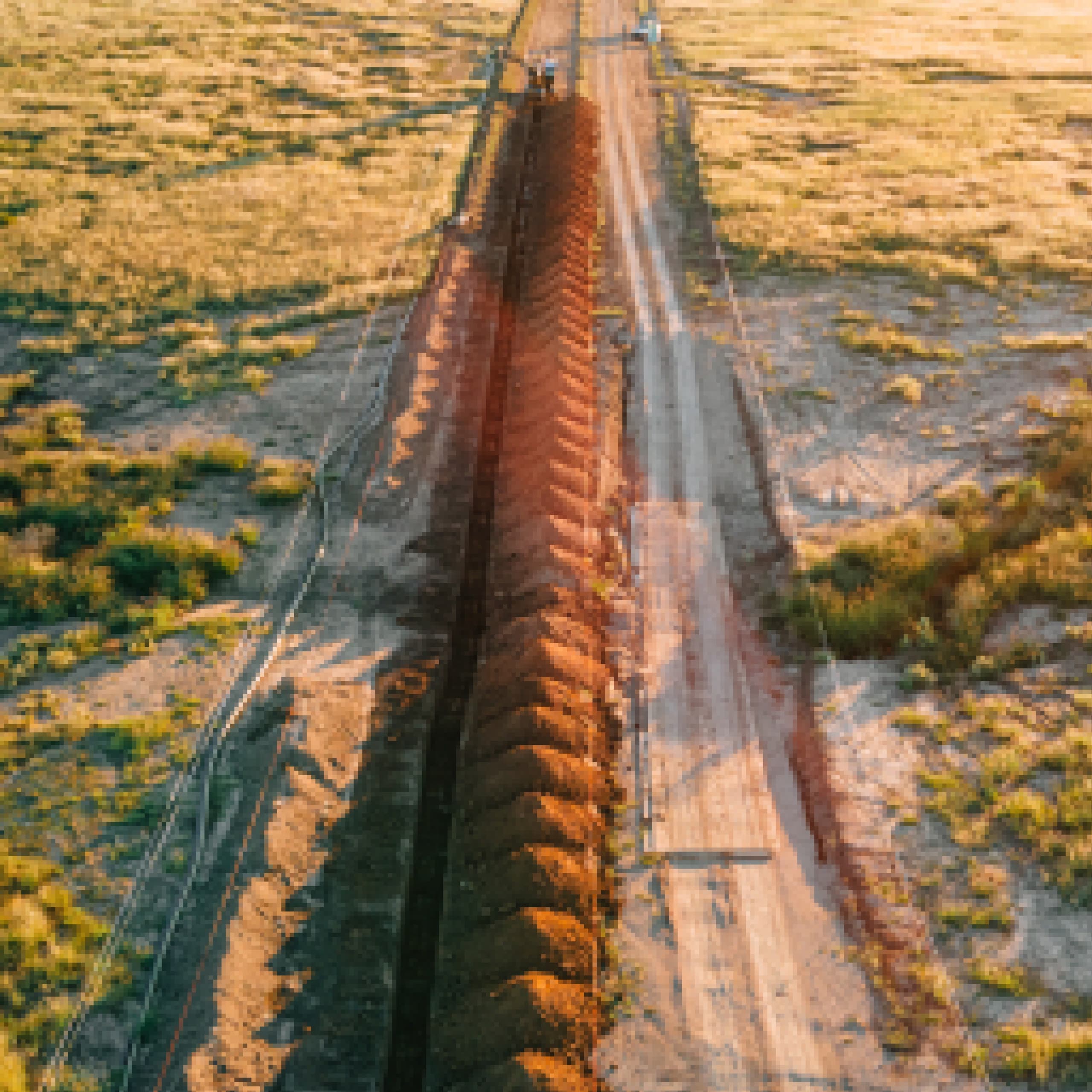 Long trench segment built robotics