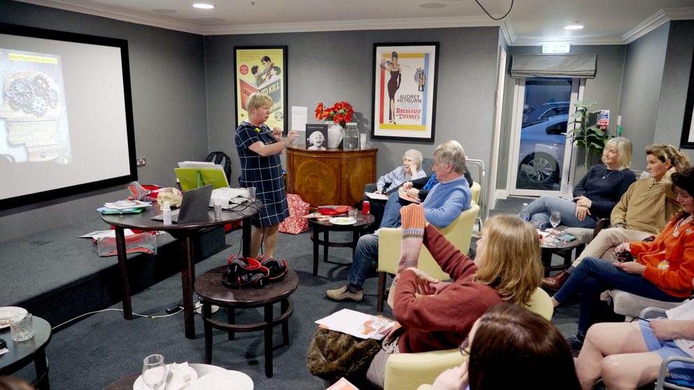 A dementia workshop at a Caring Homes residence.
