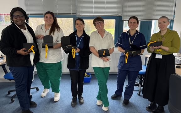 Sackville House team members in Lewes with their Blue Light Breakfast