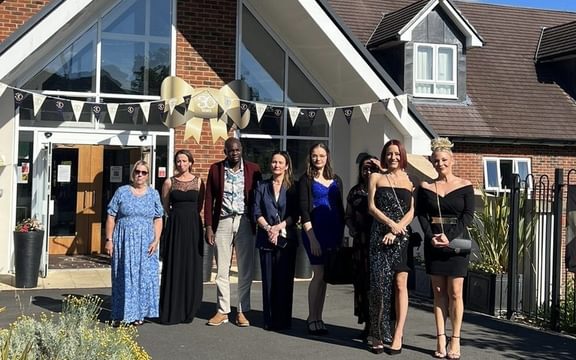 The Blenheim Court team are ready for the awards event in Hampshire