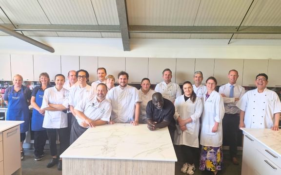 Group of chefs from a care home group gather for a masterclass