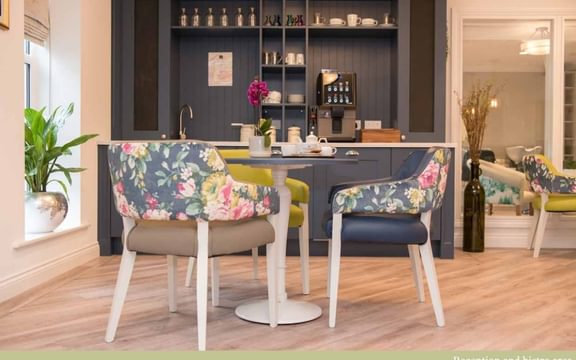 Bistro area at Benson House Care Home in Wallingford Oxfordshire