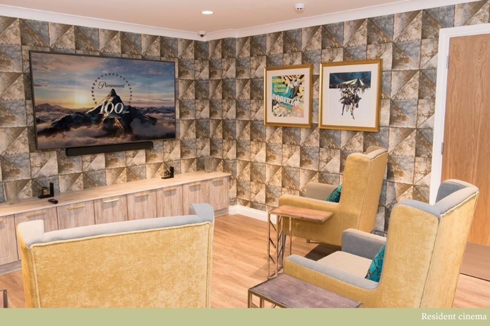 Cinema at Benson House Care Home in Wallingford Oxfordshire