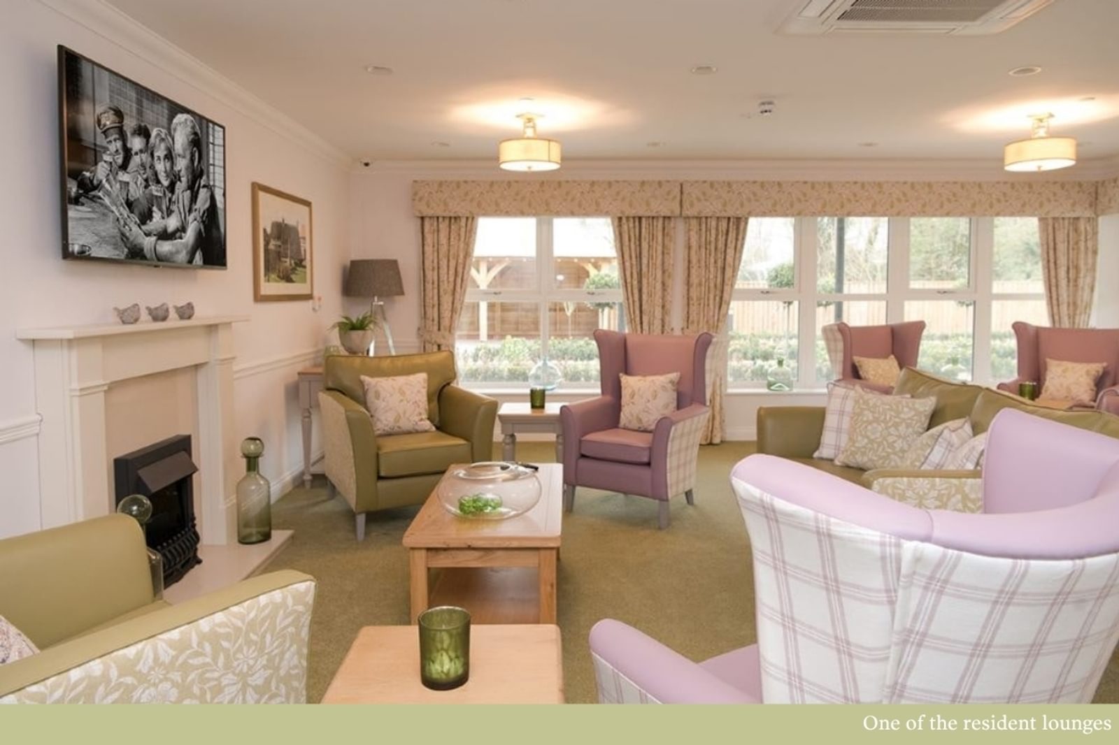 Residents lounge at Benson House Care Home in Wallingford Oxfordshire