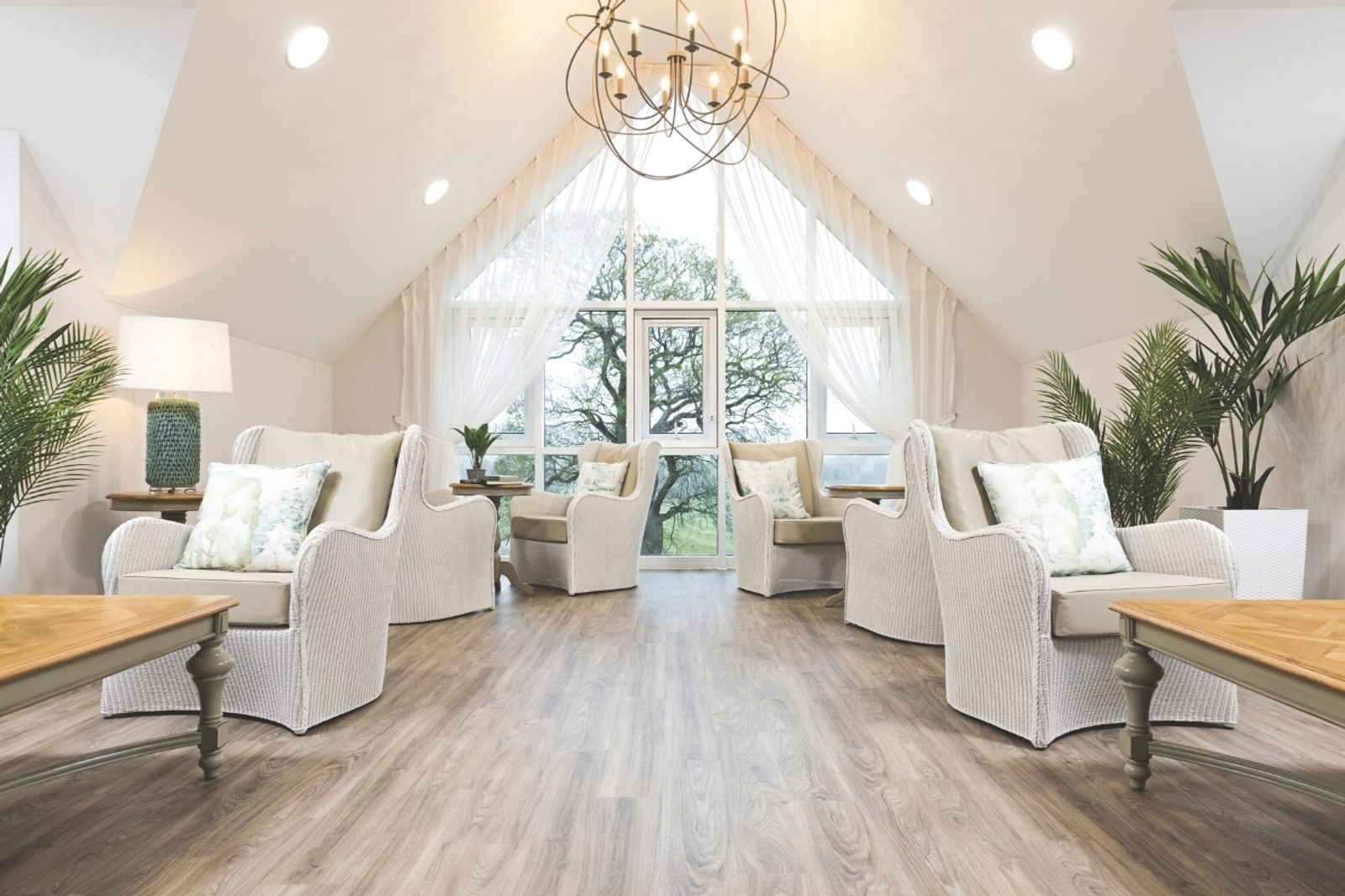 Blenheim Court Care Home lounge area