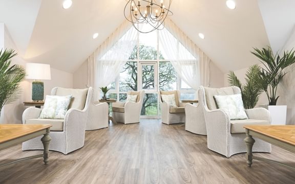 Blenheim Court Care Home lounge area